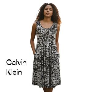 Calvin Klein Black White Dress Size 6